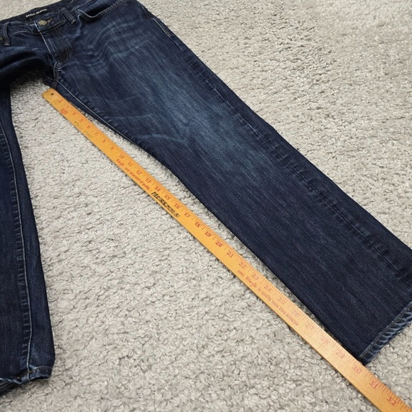 Mavi Jeans Mens 33x32 (Fits 31x30) Blue Slim Straight Low‎ Rise Dark Wash Denim - Picture 11 of 13